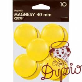 Magnesy 40mm żółte (10szt.) 130-1704 GRAND Magnesy 40mm żółte (10szt.) 130-1704 GRAND