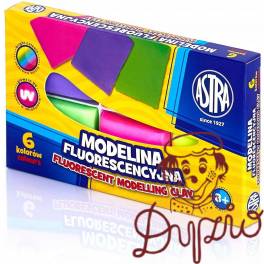 Modelina fluorescencyjna 6 kolorów 83911902 ASTRA Modelina fluorescencyjna 6 kolorów 83911902 ASTRA