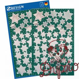 Naklejki Z-Design - srebrne gwiazdy 52812 AVERY ZWECKFORM Naklejki Z-Design - srebrne gwiazdy 52812 AVERY ZWECKFORM
