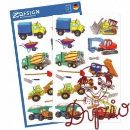 Naklejki dla dzieci NA BUDOWIE 53209 Z-DESIGN AVERY ZWECKFORM