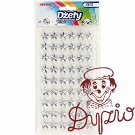 Naklejki dżety gwiazdki srebrne 10mm DS41 BREWIS