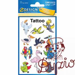 Naklejki tatuaże dla dzieci PTAKI 56762 Z-DESIGN KIDS TATTOO AVERY ZWECKFORM Naklejki tatuaże dla dzieci PTAKI 56762 Z-DESIGN KIDS TATTOO AVERY ZWECKFORM