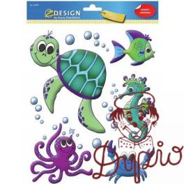 Naklejki foliowe Z-Design na okno MORSKIE ZWIERZĘTA 54994 AVERY ZWECKFORM