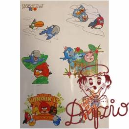 Naklejki A5 kpl 4ark ANGRY BIRDS RIO 6243 INTERDRUK Naklejki A5 kpl 4ark ANGRY BIRDS RIO 6243 INTERDRUK