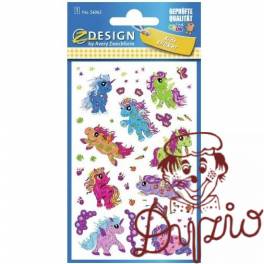Naklejki dla dzieci BROKATOWE KONIKI 56063 Z-DESIGN AVERY ZWECKFORM
