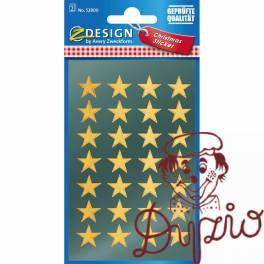 Naklejki Z-Design - złote gwiazdy 52800 AVERY ZWECKFORM