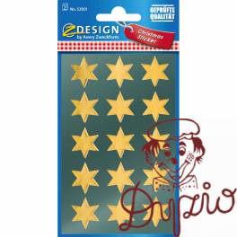 Naklejki Z-Design - złote gwiazdy 52801 AVERY ZWECKFORM