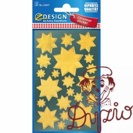 Naklejki Z-Design - złote gwiazdy 52807 AVERY ZWECKFORM