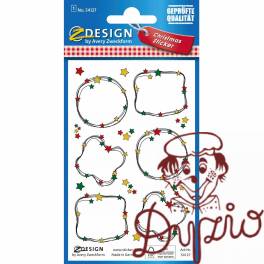 Naklejki papierowe z tłoczeniami - ramki do ręcznego opisania Z-Design 54127 AVERY ZWECKFORM