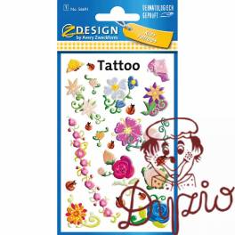 Naklejki tatuaże dla dzieci KWIATKI 56691 Z-DESIGN KIDS TATTOO AVERY ZWECKFORM