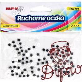 Oczka ruchome okrągłe 6mm (150) RO1 680365 BREWIS Oczka ruchome okrągłe 6mm (150) RO1 680365 BREWIS