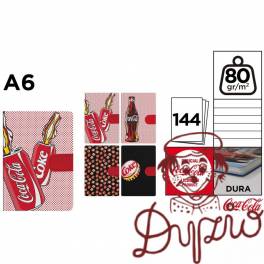 Notatnik A6 144k. linia napoje COCA-COLA mix wzorów CC021 MP Poland Notatnik A6 144k. linia napoje COCA-COLA mix wzorów CC021 MP Poland