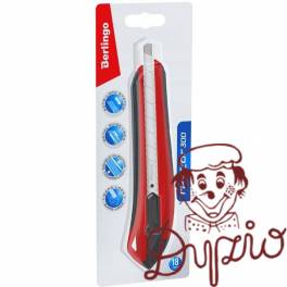 Nóż biurowy 18mm Razzor 300 czerwony 330397 BERLINGO Nóż biurowy 18mm Razzor 300 czerwony 330397 BERLINGO