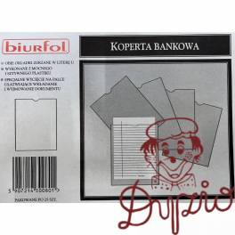 Koperty bankowe bezpieczne U 160x210mm 25 sztuk Depozyt KB-01 BIURFOL Koperty bankowe bezpieczne U 160x210mm 25 sztuk Depozyt KB-01 BIURFOL