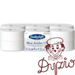 Papier toaletowy Mini Jumbo 170m (12szt) 65006 PREMIUM BulkySoft 100% celuloza Papier toaletowy Mini Jumbo 170m (12szt) 65006 PREMIUM BulkySoft 100% celuloza
