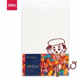 Papier akwarelowy A4 FINENOLO 300g/m2 16szt biały EC270-A4 DELI Papier akwarelowy A4 FINENOLO 300g/m2 16szt biały EC270-A4 DELI