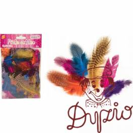 Piórka nakrapiane mix kolorów 3g P-1352 ALIGA Piórka nakrapiane mix kolorów 3g P-1352 ALIGA