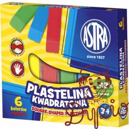 Plastelina kwadratowa 6kolorów 83811908 ASTRA