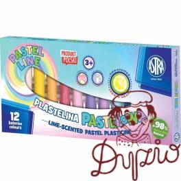 Plastelina 12kol pastel. zapach limonki 303114001 ASTRA Plastelina 12kol pastel. zapach limonki 303114001 ASTRA