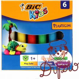 Plastelina szkolna 6 kolorów 947712 BIC Plastelina szkolna 6 kolorów 947712 BIC