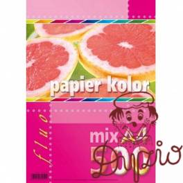 Papier A4 FLUO mix 500ark 5kol KRESKA Papier A4 FLUO mix 500ark 5kol KRESKA