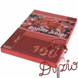 Papier ksero A4 160g KRESKA czerwony 100ark Papier ksero A4 160g KRESKA czerwony 100ark