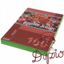 Papier ksero A4 160g KRESKA zielony 100ark Papier ksero A4 160g KRESKA zielony 100ark