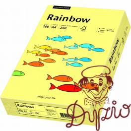 Papier ksero A4 160g RAINBOW R12 jasnożółty 250ark 88042305 Papier ksero A4 160g RAINBOW R12 jasnożółty 250ark 88042305