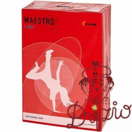 Papier ksero A4 160g MAESTRO COLOR CO44 intensive czerwień koralowa 250a Papier ksero A4 160g MAESTRO COLOR CO44 intensive czerwień koralowa 250a