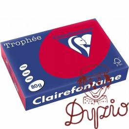 Papier ksero A4 80g TROPHEE intensywny wiśniowy XCA41782 CLAIREFONTAINE Papier ksero A4 80g TROPHEE intensywny wiśniowy XCA41782 CLAIREFONTAINE
