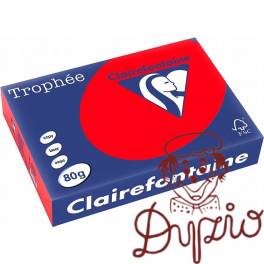 Papier ksero A4 80g TROPHEE intesywna czerwień koralowa XCA48175 Papier ksero A4 80g TROPHEE intesywna czerwień koralowa XCA48175