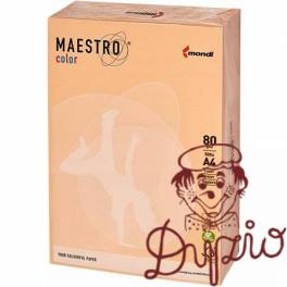 Papier ksero MAESTRO COLOR A4 80g SA24 pastel łososiowy Papier ksero MAESTRO COLOR A4 80g SA24 pastel łososiowy