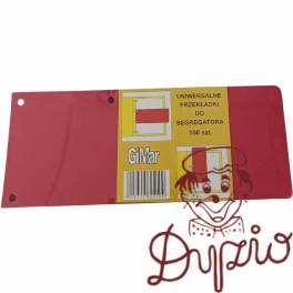 Przekładki 98x240 wąskie(100) czerwona GIMAR Przekładki 98x240 wąskie(100) czerwona GIMAR