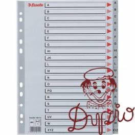 Przekładki plastikowe szare PP A4 A-Z alfabetyczne 100112 ESSELTE Przekładki plastikowe szare PP A4 A-Z alfabetyczne 100112 ESSELTE