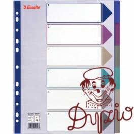 Przekładka PP A4 MULTICOLOR 6 kart 20647 MAXI ESSELTE Przekładka PP A4 MULTICOLOR 6 kart 20647 MAXI ESSELTE