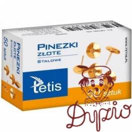 Pinezka złota (50szt.) GP095-AO TETIS Pinezka złota (50szt.) GP095-AO TETIS