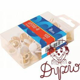Pinezki białe (100szt.) GP200-B TETIS Pinezki białe (100szt.) GP200-B TETIS