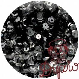 Cekiny błyszczące 6mm czarne 10g. B170 BREWIS Cekiny błyszczące 6mm czarne 10g. B170 BREWIS