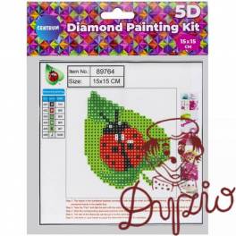 Mozaika diamentowa 5D BIEDRONKA 15x15cm CENTRUM 0452-6305-81 Mozaika diamentowa 5D BIEDRONKA 15x15cm CENTRUM 0452-6305-81