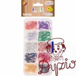 Agrafki kolorowe w pudełku 21,5mm 10x10kol. (100szt) AGR-0927 ALIGA Agrafki kolorowe w pudełku 21,5mm 10x10kol. (100szt) AGR-0927 ALIGA