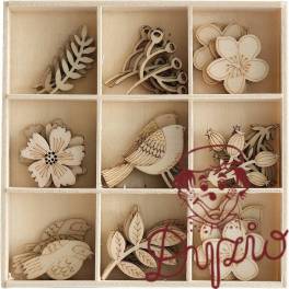 Ozdoby drewniane OGRÓD 45sztuk 253050 Galeria Papieru Ozdoby drewniane OGRÓD 45sztuk 253050 Galeria Papieru