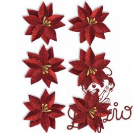 Kwiaty papierowe POINSECJA czerwone (6sztuk) 252037 Galeria Papieru Kwiaty papierowe POINSECJA czerwone (6sztuk) 252037 Galeria Papieru