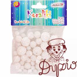 Koraliki plastikowe perłowe mix rozm. (50) PJ-0613 ALIGA Koraliki plastikowe perłowe mix rozm. (50) PJ-0613 ALIGA