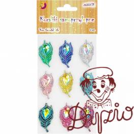 Dżety kryształki samoprzylepne Pawie Oczka 37mm (9 sztuk)mix kol. JET-1121 ALIGA Dżety kryształki samoprzylepne Pawie Oczka 37mm (9 sztuk)mix kol. JET-1121 ALIGA