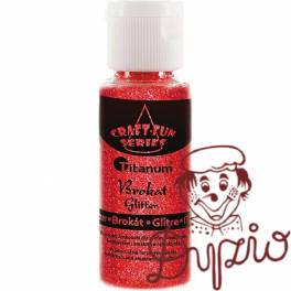 Brokat w buteleczce 20ml tęczowy czerwony 395546 TITANUM Brokat w buteleczce 20ml tęczowy czerwony 395546 TITANUM
