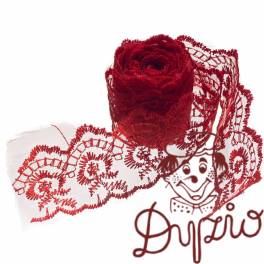 Koronka 3.8cmx2m czerwona KOR38-2 BREWIS Koronka 3.8cmx2m czerwona KOR38-2 BREWIS