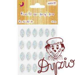 Dżety kryształki samoprzylepne kolor opalizujący 16mm JET-1152 ALIGA Dżety kryształki samoprzylepne kolor opalizujący 16mm JET-1152 ALIGA