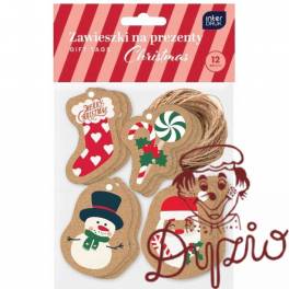 Zawieszki na prezenty kraft CHRISTMAS INTERDRUK Zawieszki na prezenty kraft CHRISTMAS INTERDRUK
