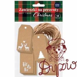 Zawieszki na prezenty kraft wycięcie CHRISTMAS INTERDRUK Zawieszki na prezenty kraft wycięcie CHRISTMAS INTERDRUK