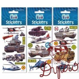 Naklejka 66x180 S-BOD MILITARY Silver PBH120/ 225022